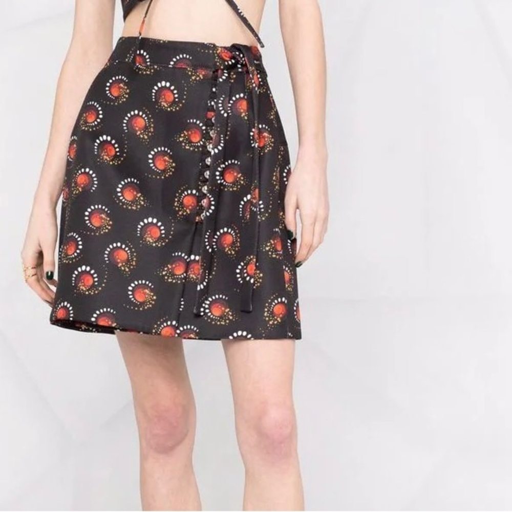 Paco Rabanne Firework short Al-line Skirt size 36 NWT